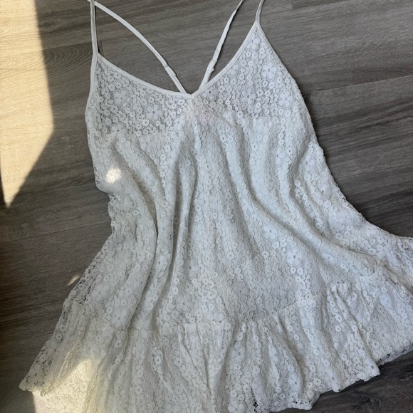 Showpo White Lace Camisole Dress - Picture 2 of 4